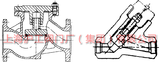 普通止回閥結構圖（圖1）